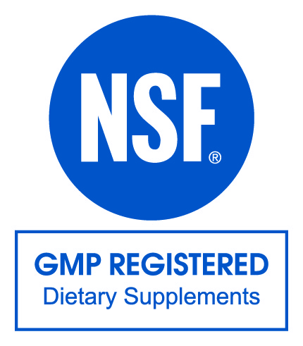 NSF GMP Logo. Personalized Nutrients and Compounded Nutrients is NSF GMP Registered.