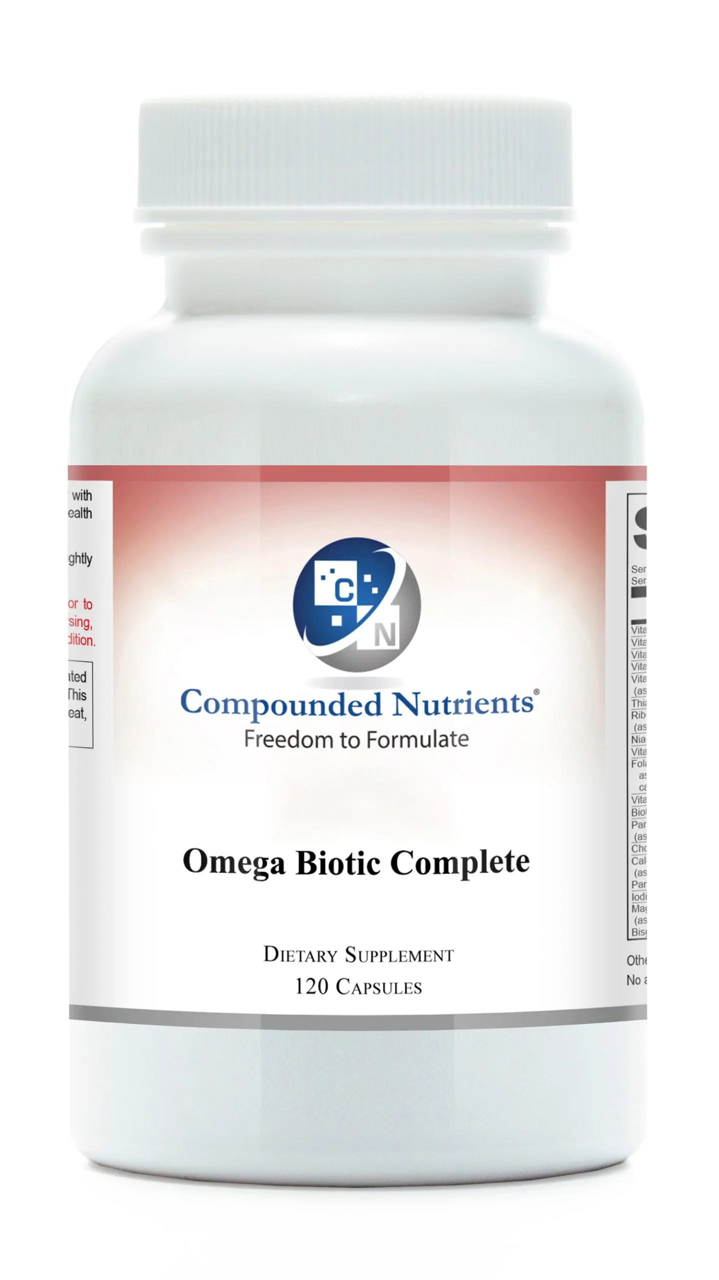 Omega_Biotic_Complete_A Omega Biotic Complete Custom Supplement Bottle