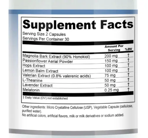 corticalm-thumb5002 CortiCalm PM Custom Supplement Facts