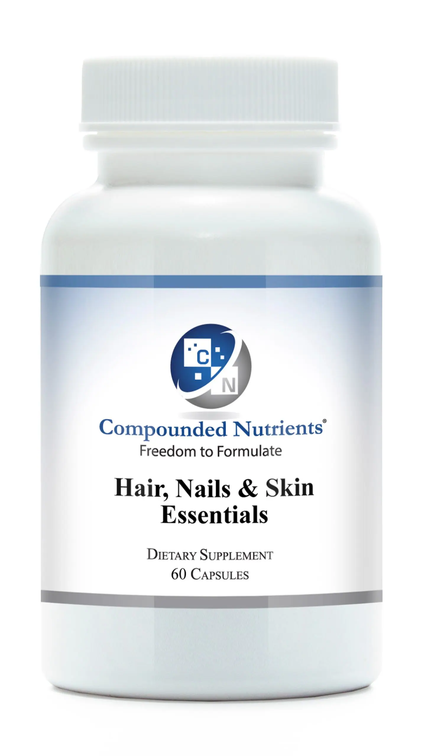 Custom compounded nutrient supplement bottle