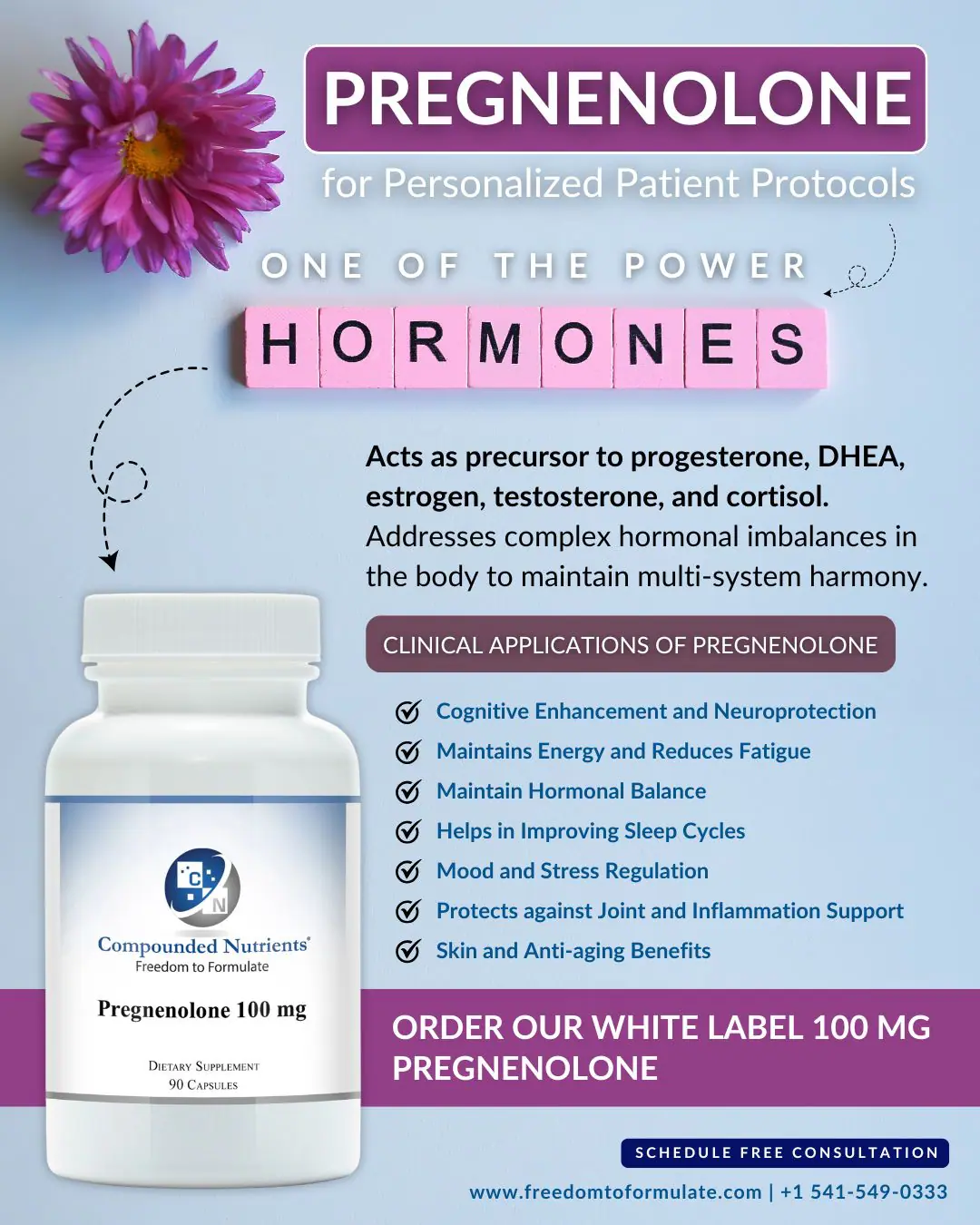 Pregnenolone Pregnenolone hormone support supplement product image
